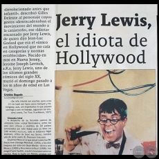 JERRY LEWIS, EL IDIOTA DE HOLLYWOOD - Por CRISTINO BOGADO - Domingo, 27 de Agosto de 2017